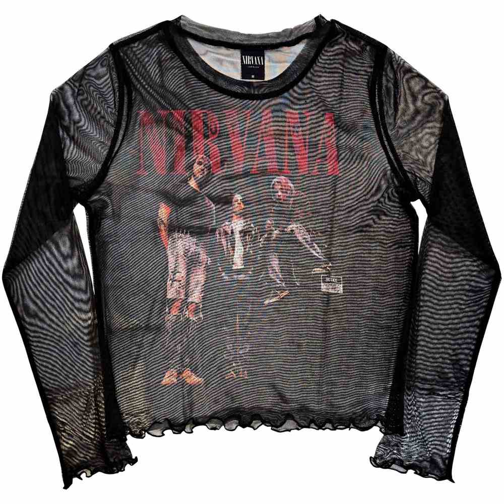 Nirvana - In Utero Band Photo Crop top - Schwarz